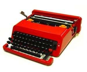 Anna Piaggi - Olivetti Valentina Typewriter